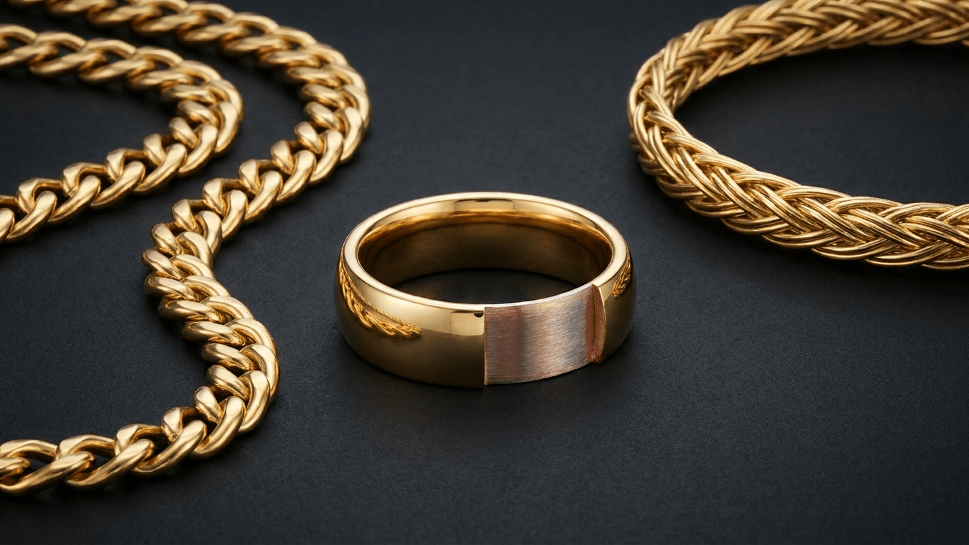 Gold-plated and gold-filled jewelry