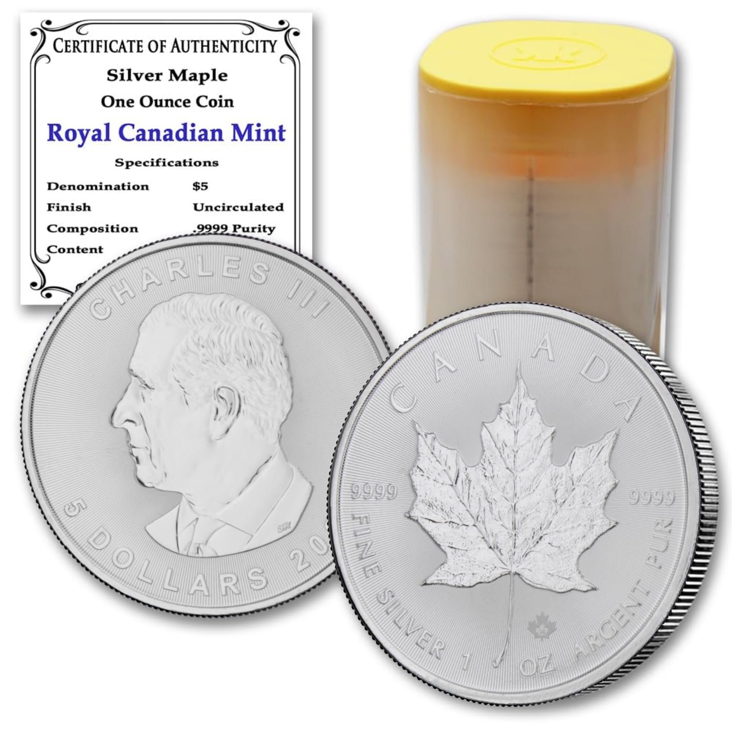2026 Canadian Silver Maple Leaf ten-coin bullion lot