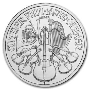 Austrian Mint Silver Philharmonic — 1 oz BU Coin, Random Year