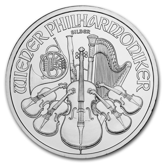 Austrian Mint Silver Philharmonic — 1 oz BU Coin, Random Year