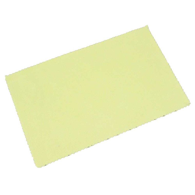 Sunshine Yellow Jewelry Polishing Cloth — 7.5 × 5 Inches